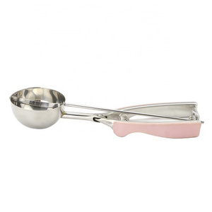 Kitchen Stainless Steel Ice Cream Scoop With TPR Handle 2024 Kitchen Accessories Ice Cream Tools Food Grade Stainless Steel