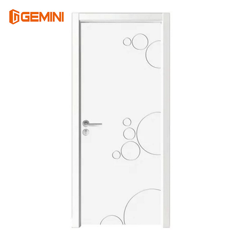 High quality interior painted WPC composite wood doors with frames