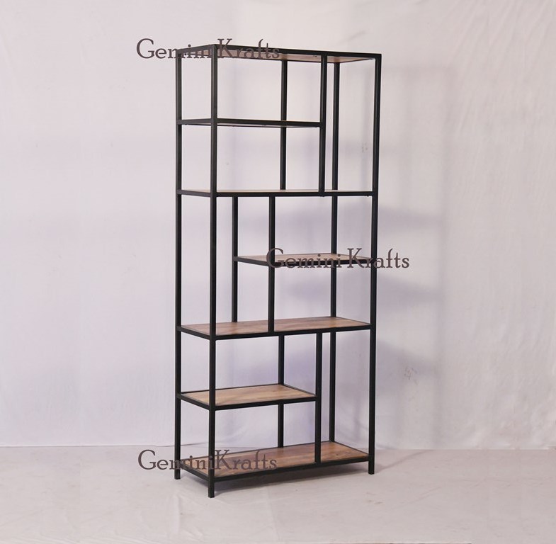 Metal Bookshelf, Industrial Book Shelves Furniture , Vintage Book Shelf