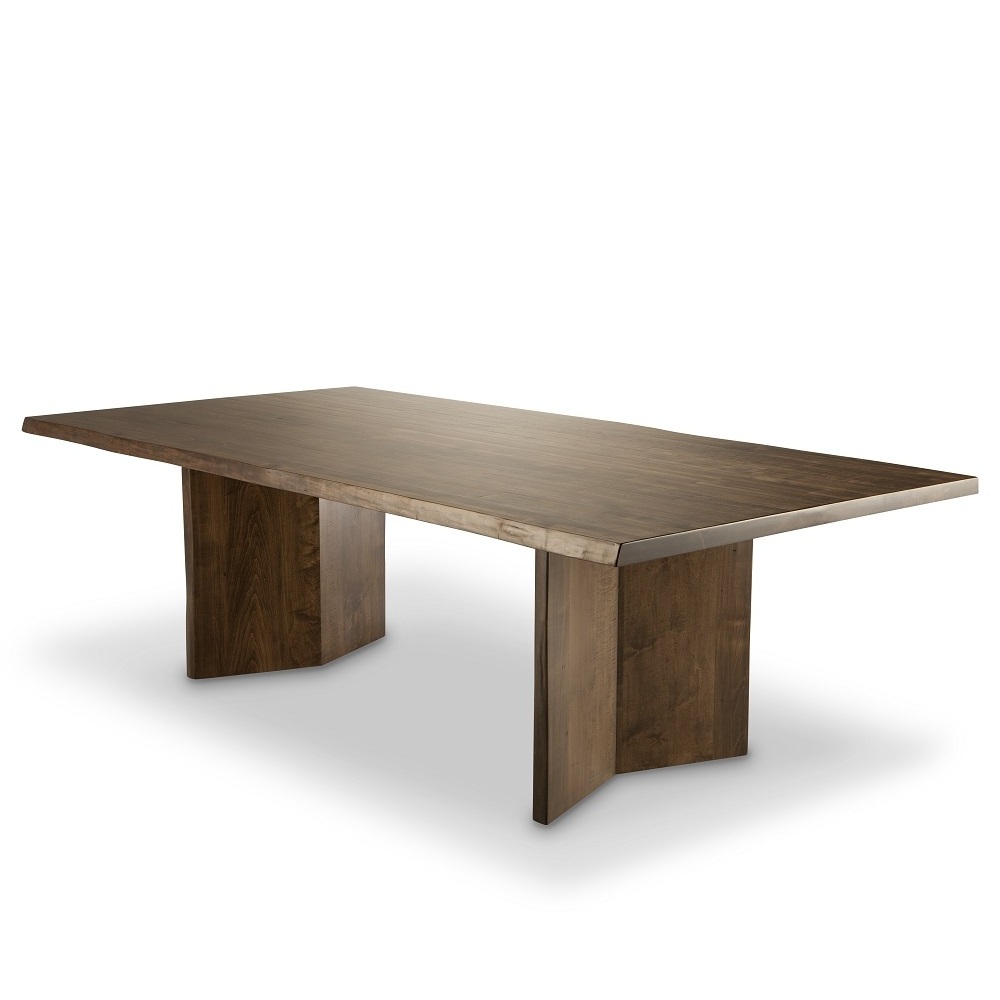 Large Size Irregular Shaped Acacia Wood Dining Table Top Live Edge Solid Walnut Wood Slab