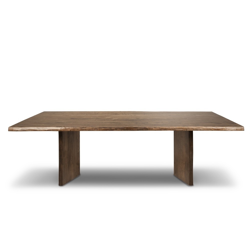 Large Size Irregular Shaped Acacia Wood Dining Table Top Live Edge Solid Walnut Wood Slab