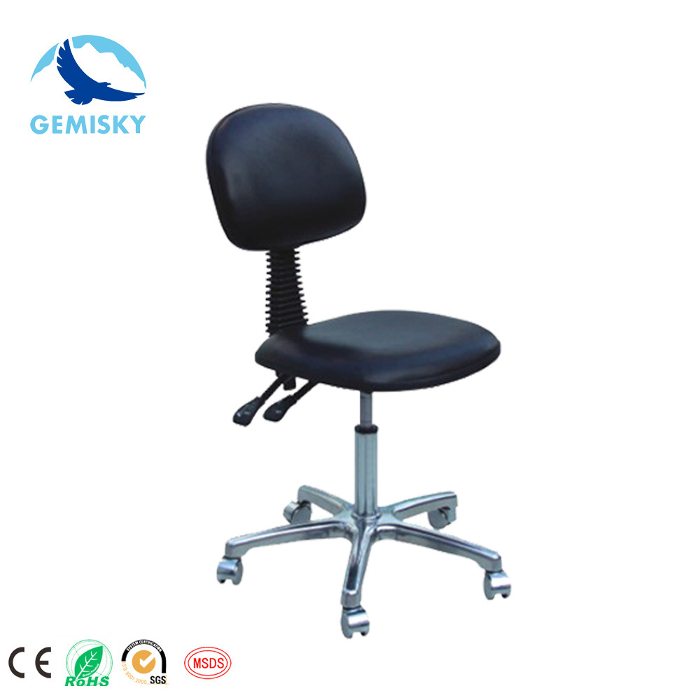 Adjustable PU Leather Anti Static Office Chair Lab Chair stool with Foot Rest Esd Cleanroom Chair for Laboratory