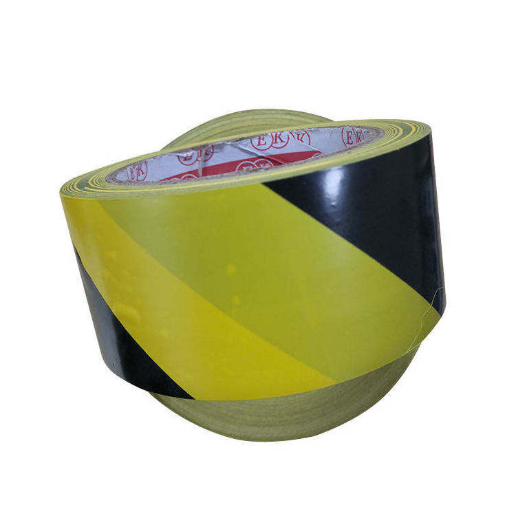 Underground Hazard Caution Industrial Floor Marking Yellow & Black Pvc Warning Tape