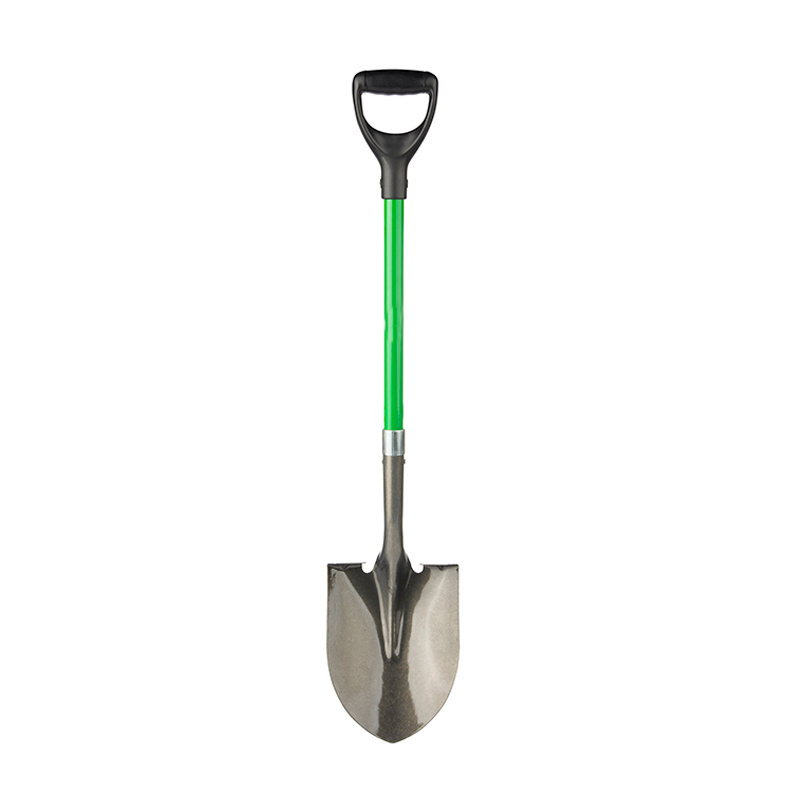 Steel metal wood handle building different types spade shovel for farm