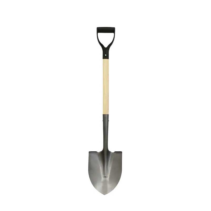 Steel metal wood handle building different types spade shovel for farm