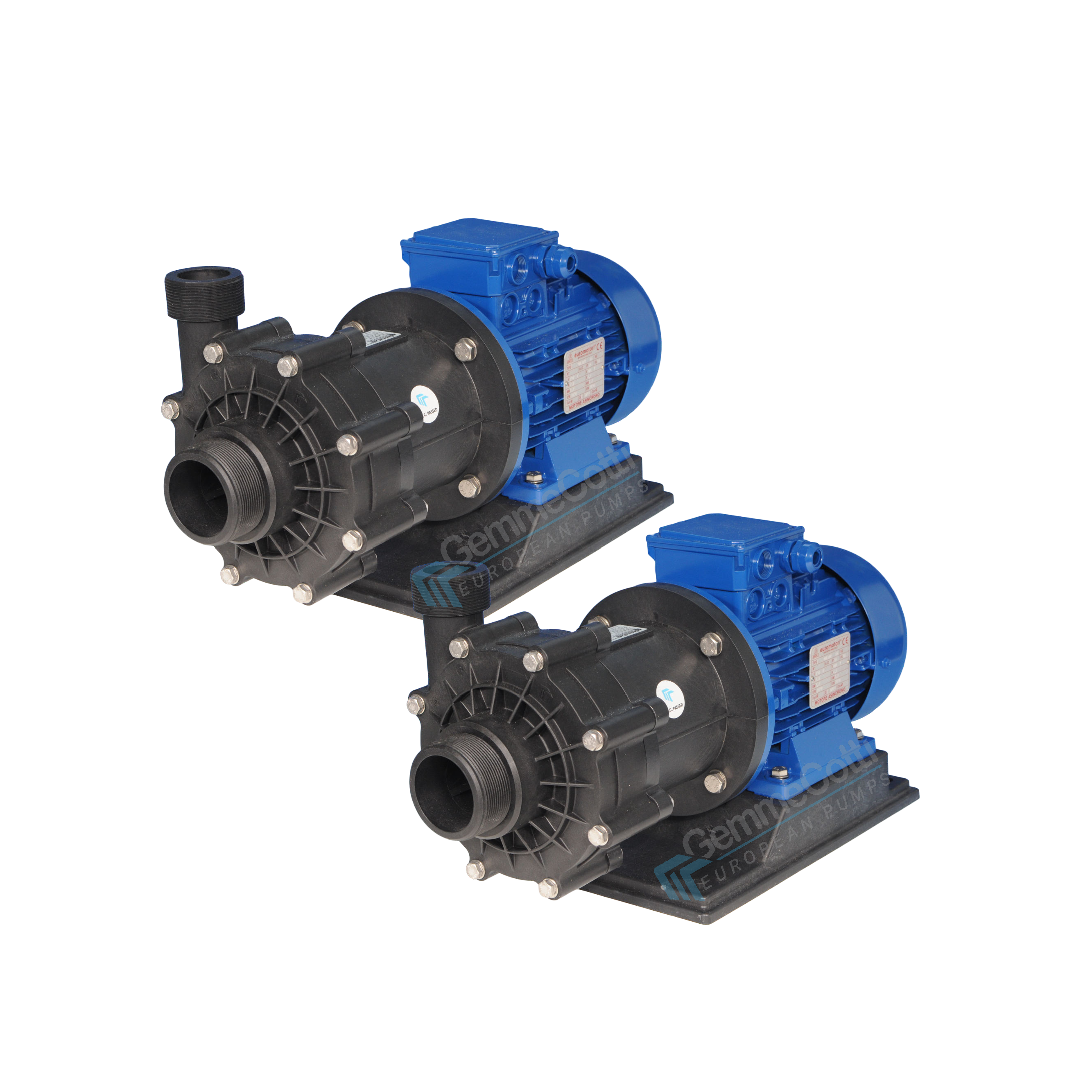 Industrial magnetic centrifugal pumps model HTM 31 PP PVDF with motor 2,2, 3 or 4kw made of plastic for acid handling water pump