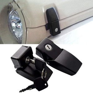 Exterior Accessories High Quality Hood Latches Kit With Key Fit for JEEP Wrangler JK JL Hood Catch Kit