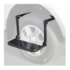 New Design Tire Wheel Step With Step Ladder Wheels Folding Step Ladders