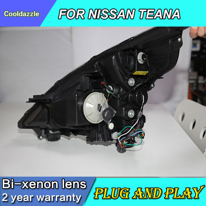 car head light For NISSAN Teana Angel Eyes LED Headlights 2008 To 2011