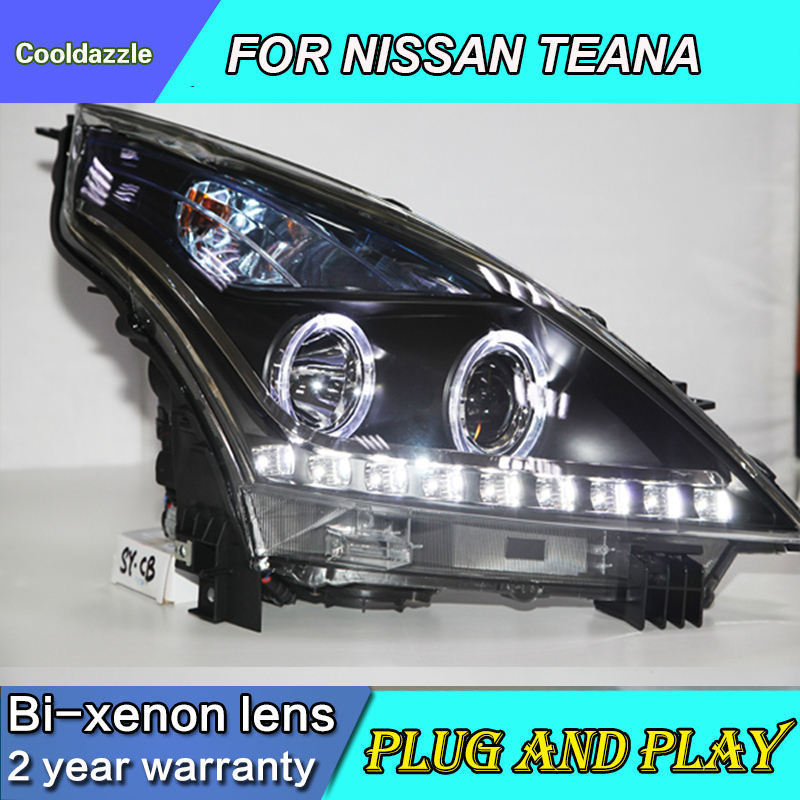 car head light For NISSAN Teana Angel Eyes LED Headlights 2008 To 2011