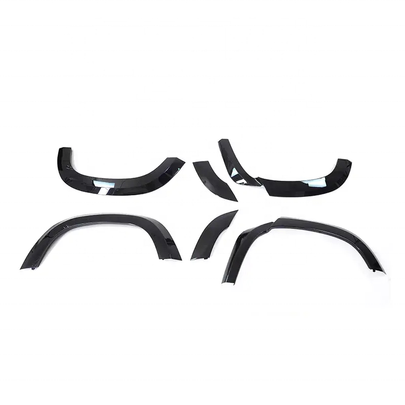 Gloss black door trim panel wheel arch body kit for Land Rover Defender 110 2020-2023