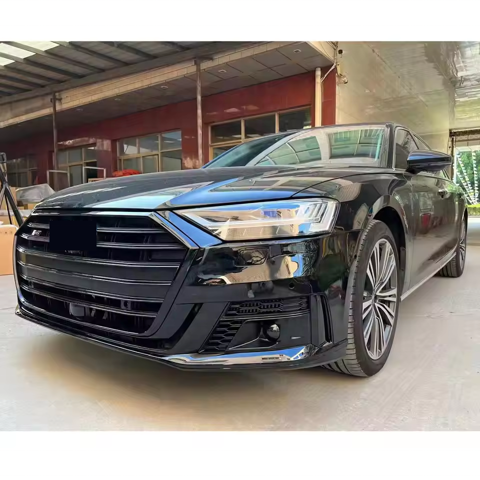 2022 new design Body kit for Audi A8 D5 2018-2023 change to S8 model PP plastic front bumper and rear diffuser