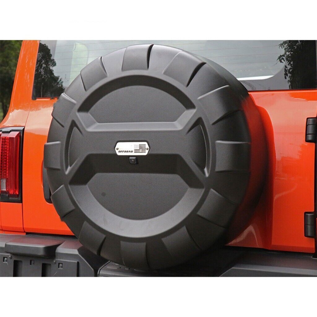 Black Rear Spare Tire Protective Cover for GWM Tank 300 2020-2023