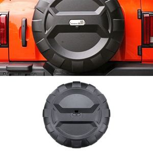 Black Rear Spare Tire Protective Cover for GWM Tank 300 2020-2023