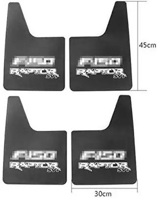 4x4 Pickup Accessories Rubber Mud Flaps Aftermarket Raptor Style Black Splash Guards Mudguard For F150 2009-2017