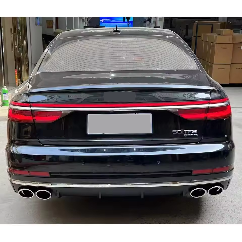 2022 new design Body kit for Audi A8 D5 2018-2023 change to S8 model PP plastic front bumper and rear diffuser