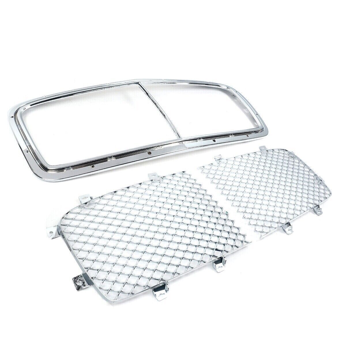 For Bentley Flying Spur 2013-2019 Front Radiator Chrome Grille Grill Mesh Bumper