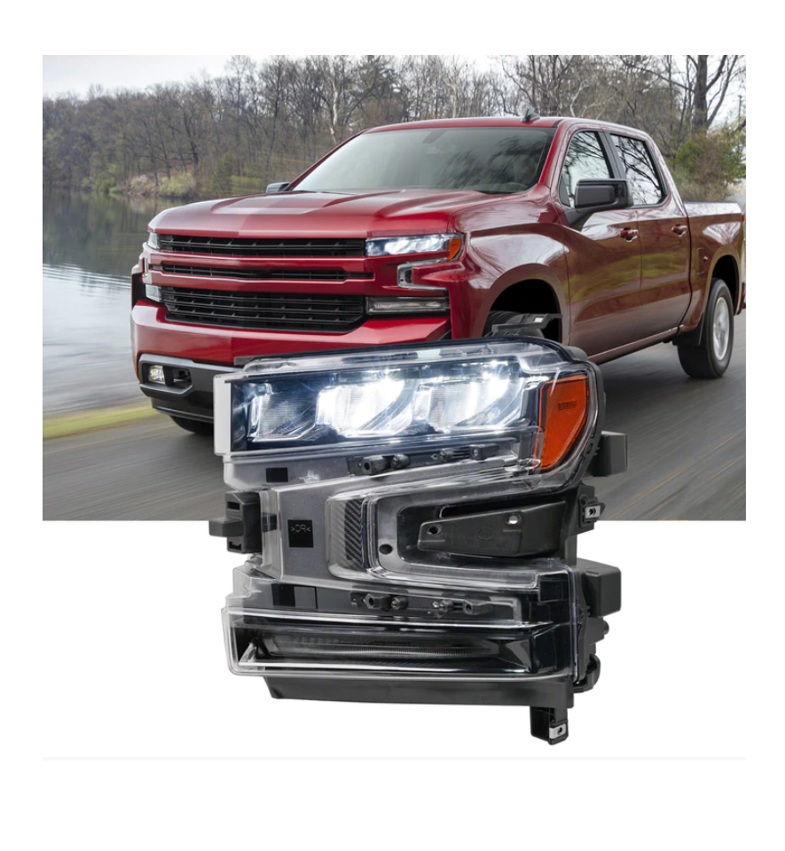 Full LED Headlight Assembly For Chevy Silverado 1500 2019-2021