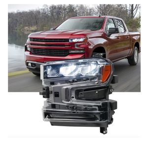 Full LED Headlight Assembly For Chevy Silverado 1500 2019-2021