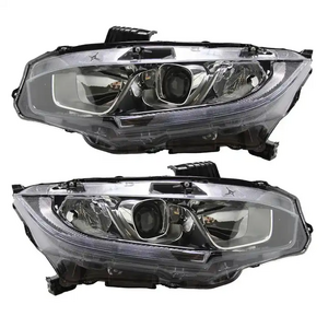 Halogen Type LED DRL Projector Headlights Lamps For 2016-2020 Honda Civic