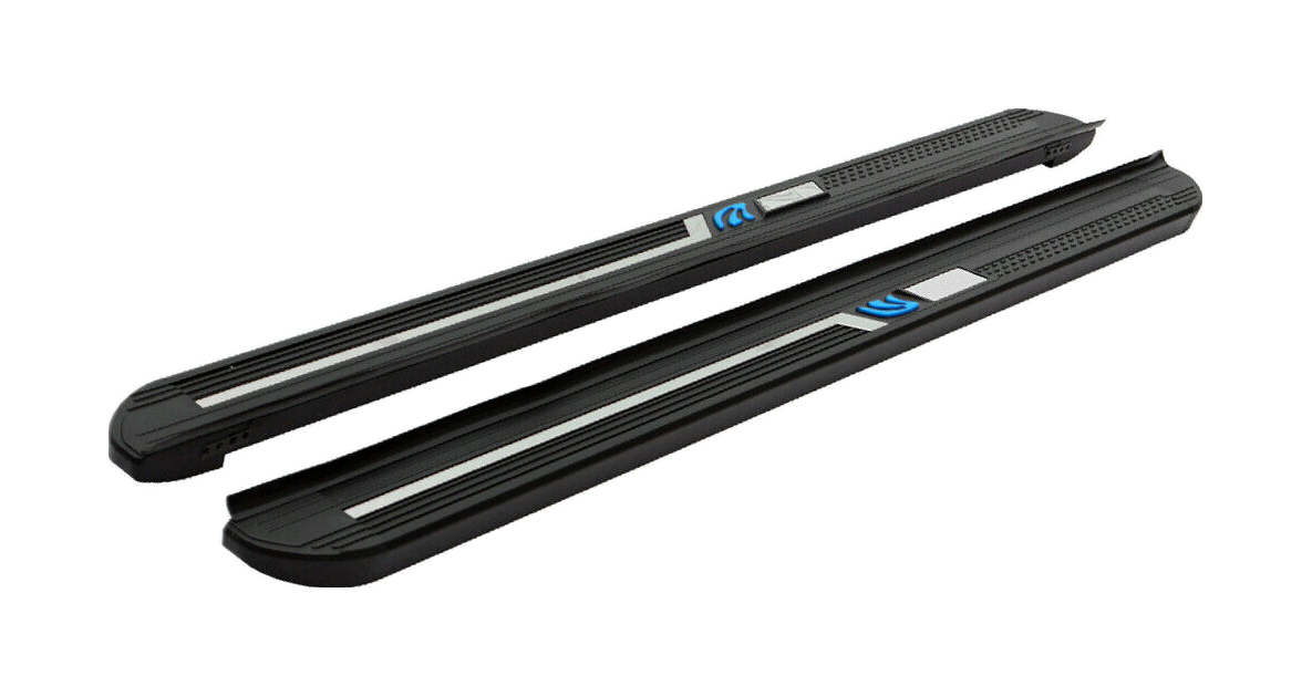 2Pcs Fits for Acura MDX 2014-2021 Black Fixed Aluminum Side Step Nerf Bar Running Board