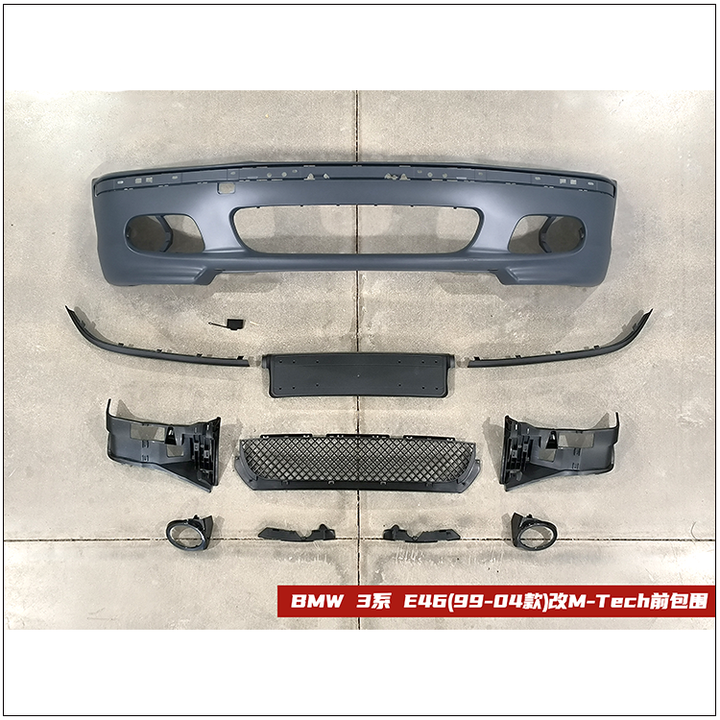 Gemmeo E46 MT style M-Tech front bumper car exterior accessories front bumper body kits for BMW 3 series E46 1999-2004