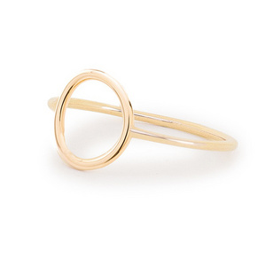 New arrived minimalist 925 sterling silver 18k gold vermeil dubai wedding ring price