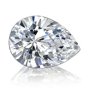 2.00 Carat Pear Shape White Moissanite for sale, Loose Moissanite