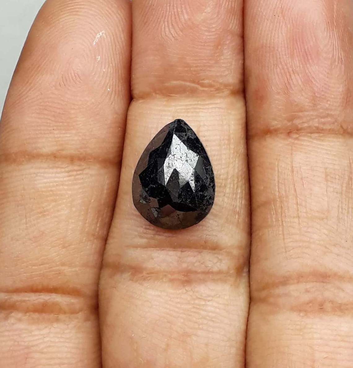 Pear Shape Diamond AAA Quality Natural Loose Diamond Full Cut Black 0.50 Carat to 10.00 Carat Gemone Diamonds Jet Black Opaque