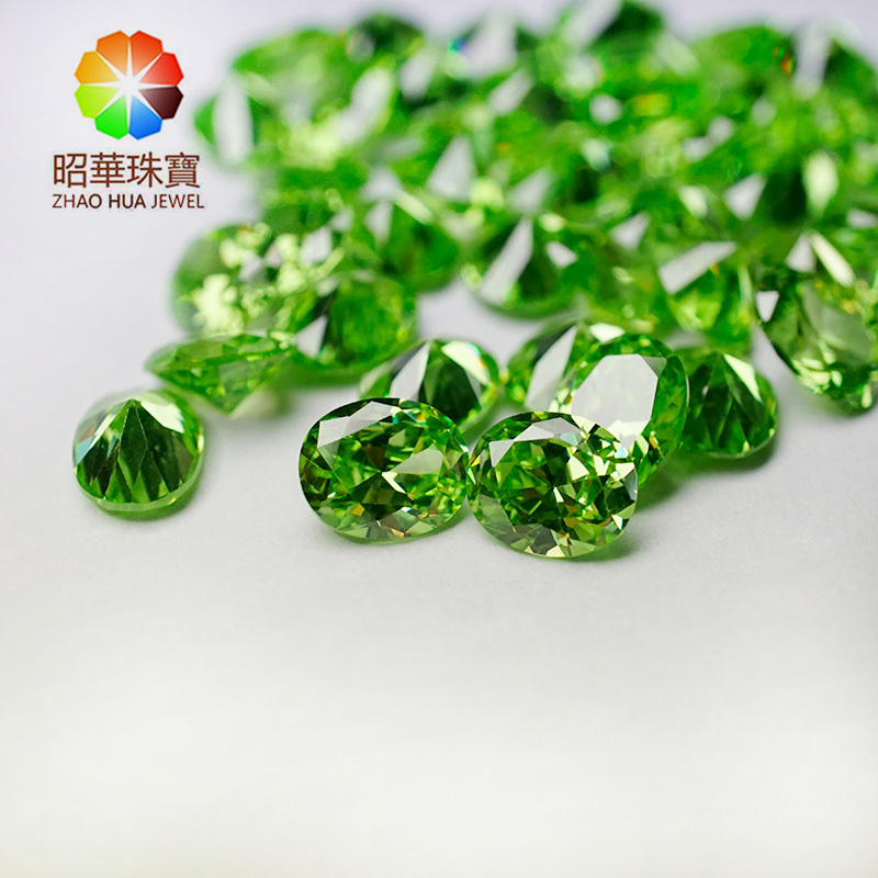 peridot-Imperial Topaz stone  Color Change Cubic Zirconia  loose gemstone