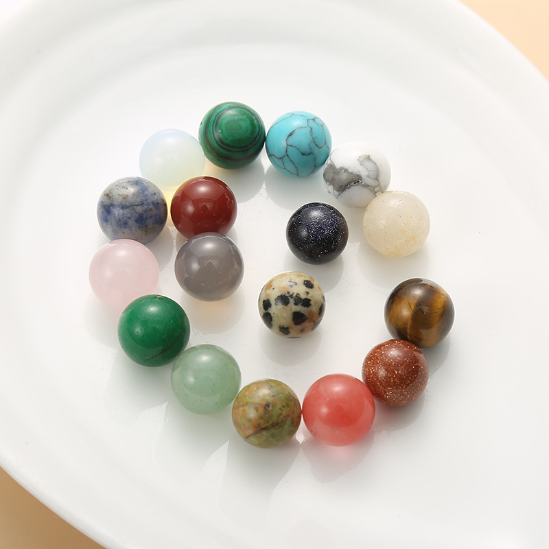 Promotional Non-porous 20mm Semi-precious Stone Loose Jewelry Stone Rose Quartz Gemstone Bead Jewelry Stone  Ball Crystal Ball