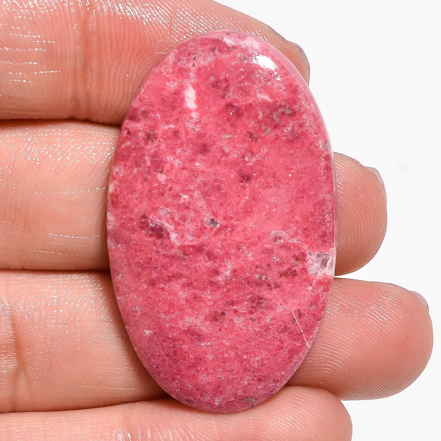 Natural Thulite Cabochon Gemstones High Quality Semi Precious Thulite Loose Gemstones for Jewelry Making and Home Decoration