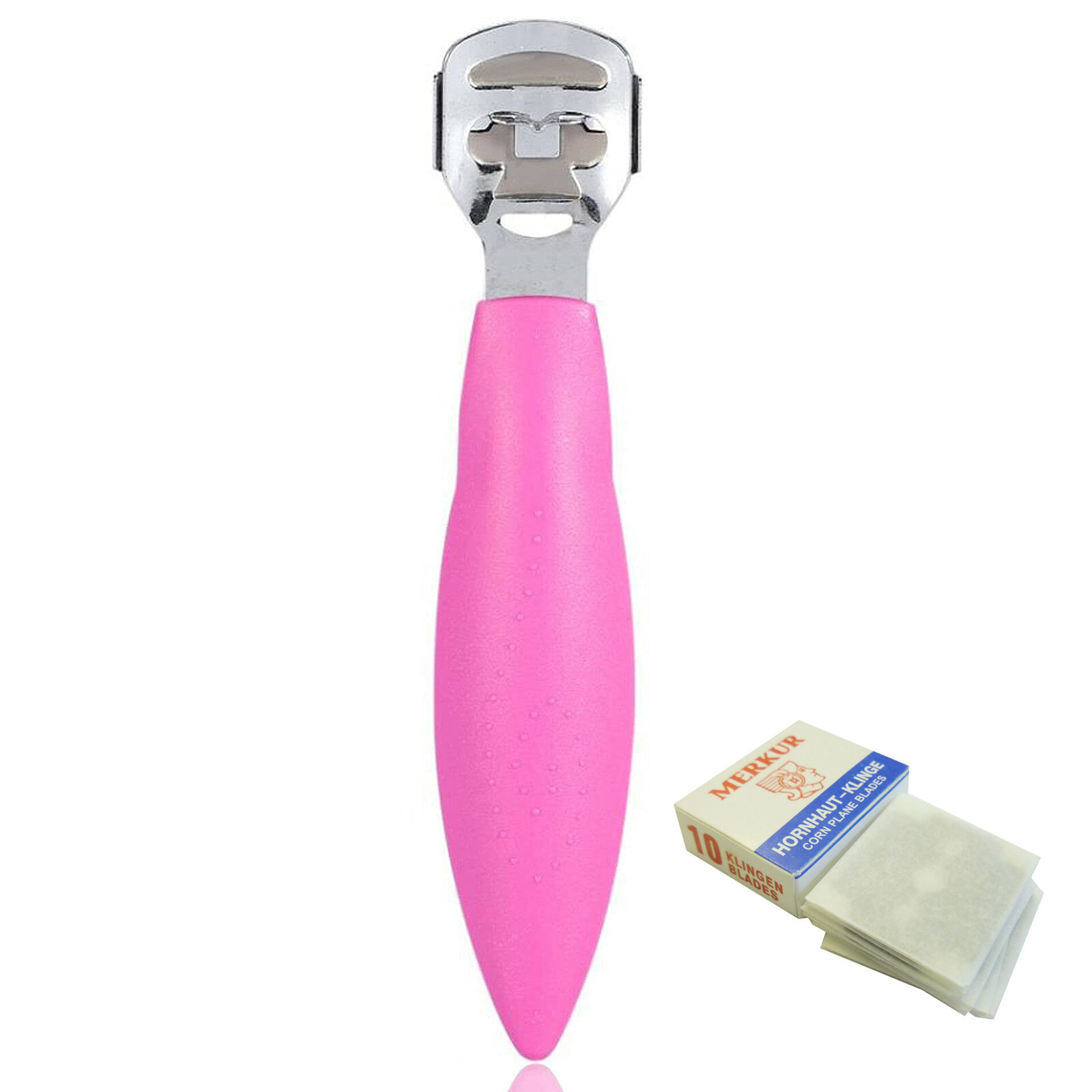 Foot File Callus Remover For Hard Dead Skin Remover Shaver Pink Corn Cutter Steel Plastic Handle Hard Skin Shaver Feet File Rasp