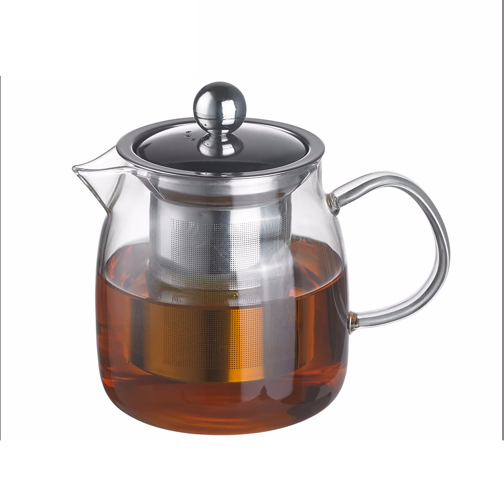 Vintage Shape 500ml Cold Brew Loose Leaf Heated Glass Tea Pot With Infuser