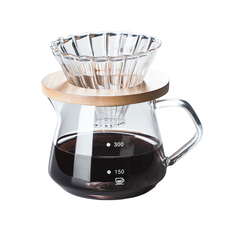 Hot Sale Heat-resistant Free Borosilicate Glass Drip Coffee Sharing Pot