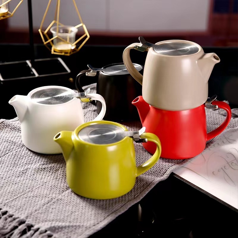 Multi-Color 500ml Fancy Heat-Resistant Chinese Porcelain Tea Pots & Kettles