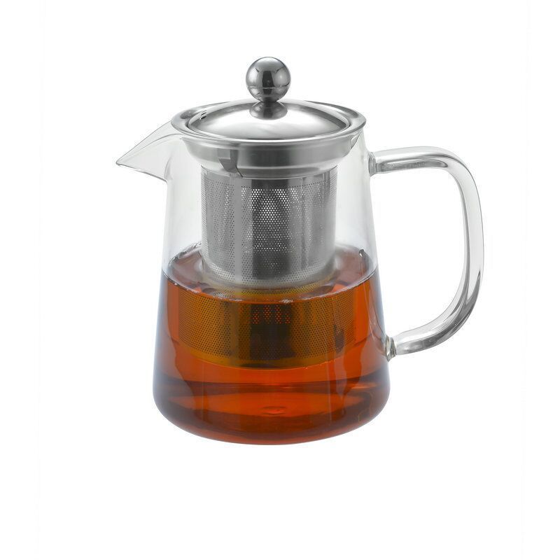 Vintage Shape 500ml Cold Brew Loose Leaf Heated Glass Tea Pot With Infuser