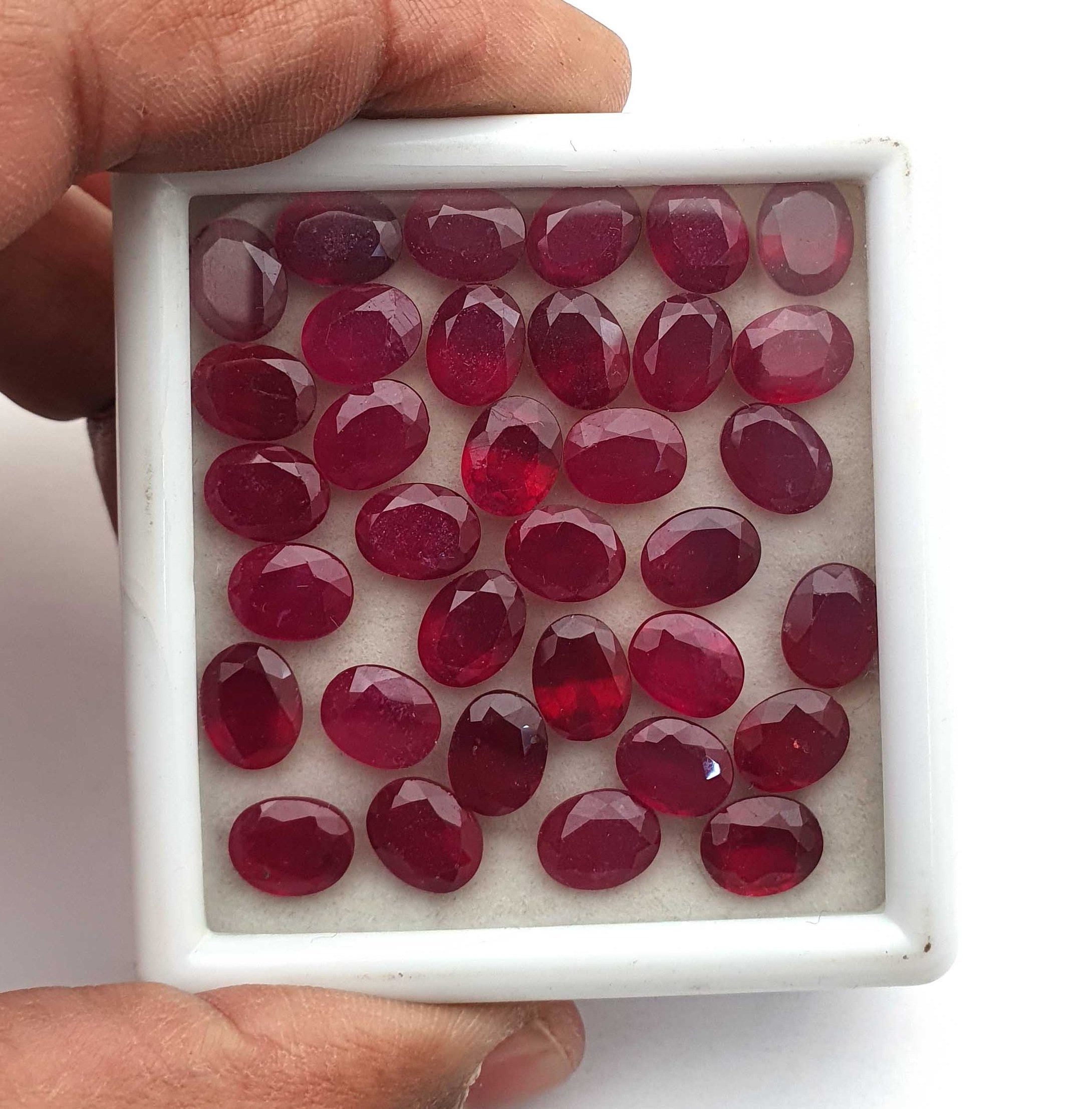 Red Ruby Mix Oval Cut Gemstone 3x5-10x14 mm Natural Ruby For Jewelry Making ,Ruby Gemstone For Astrological Benefits Of Sun God