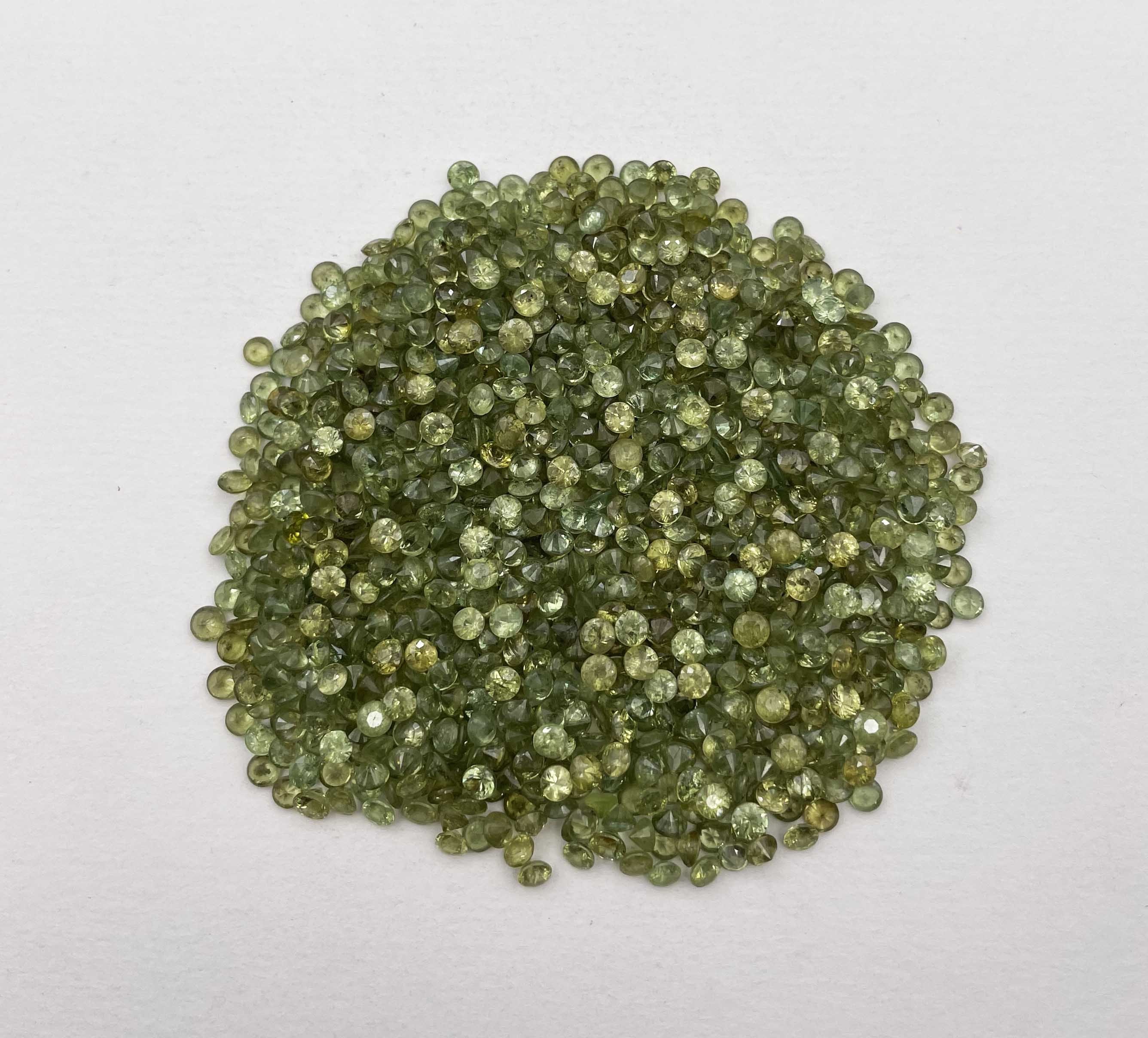 Natural Demantoid Garnet Round Cut Loose Gemstone Lot 3 MM, Demantoid Garnet Faceted Gemstone High Quality Gemstone