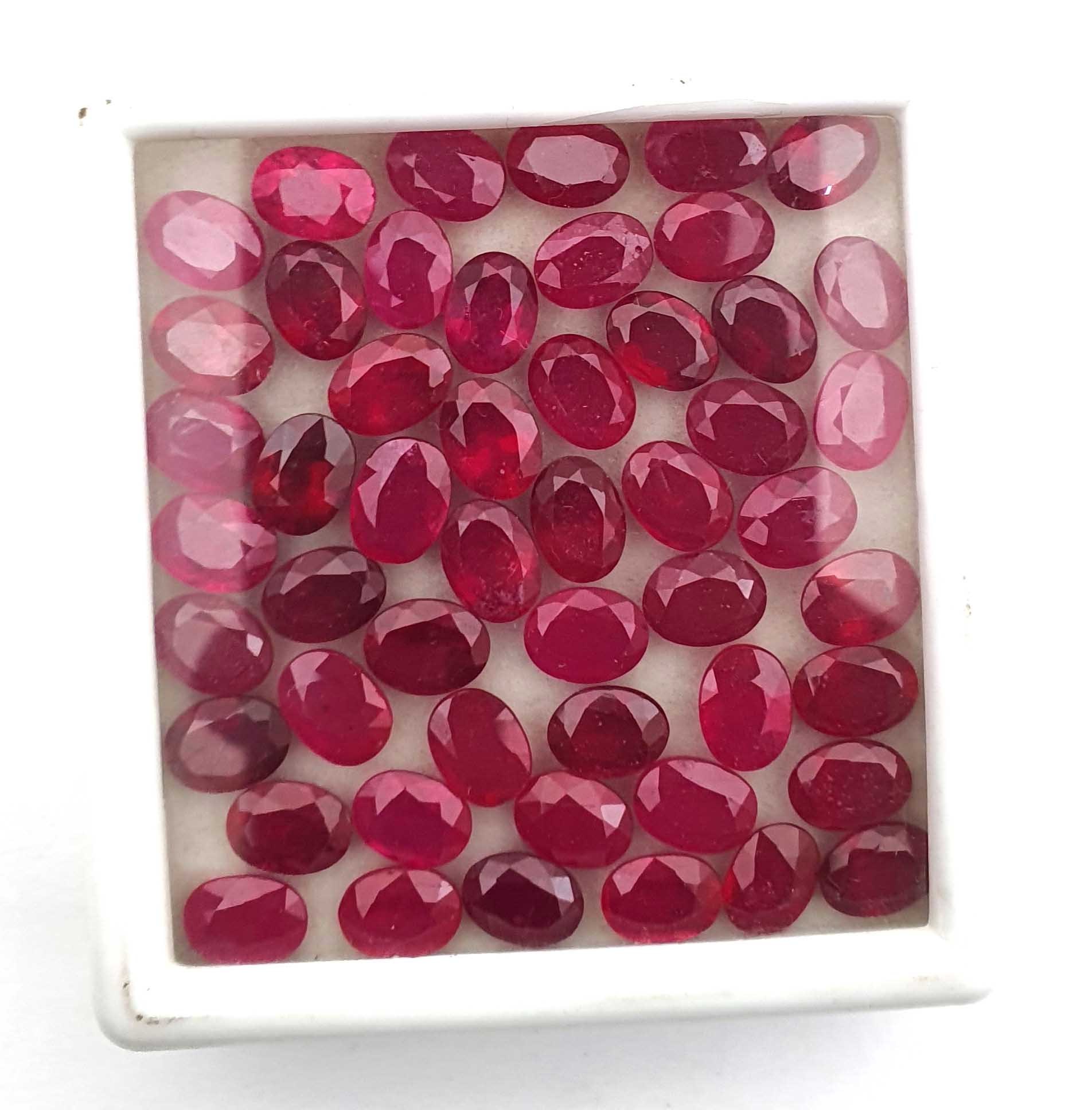 Red Ruby Mix Oval Cut Gemstone 3x5-10x14 mm Natural Ruby For Jewelry Making ,Ruby Gemstone For Astrological Benefits Of Sun God