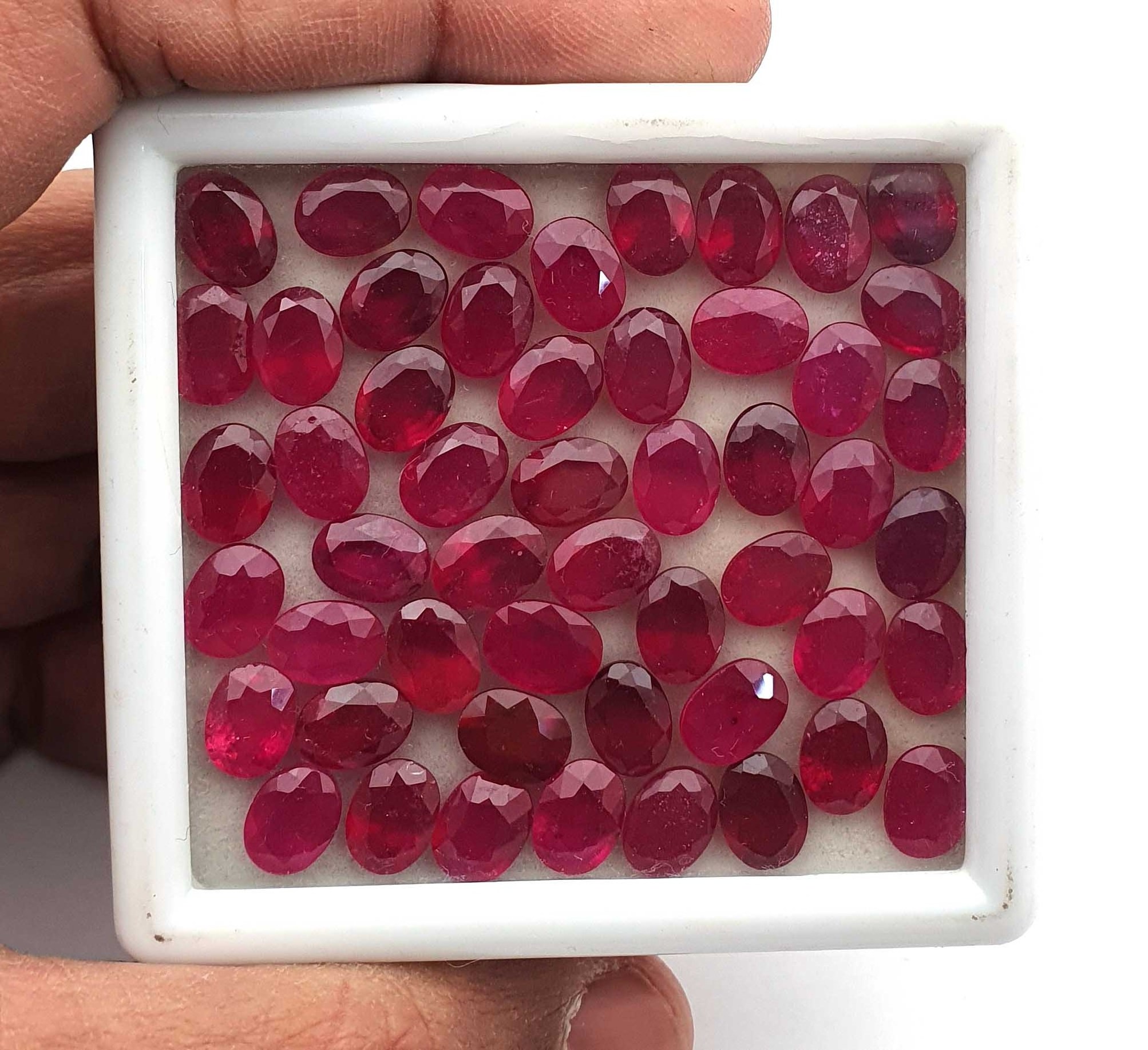 Red Ruby Mix Oval Cut Gemstone 3x5-10x14 mm Natural Ruby For Jewelry Making ,Ruby Gemstone For Astrological Benefits Of Sun God