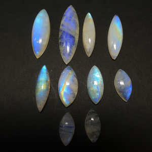 Natural Rainbow Moonstone Marquise Cabochon Gemstone 7x21 mm Approx 100 CT High Quality Stone For Jewelry Making