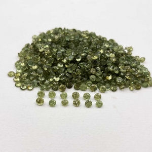 Natural Demantoid Garnet Round Cut Loose Gemstone Lot 3 MM, Demantoid Garnet Faceted Gemstone High Quality Gemstone