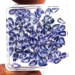 Natural Tanzania Tanzanite Pear Cut Loose Gemstone Lot 5-10 MM Purple Tanzanite Gemstone For Jewelry Making