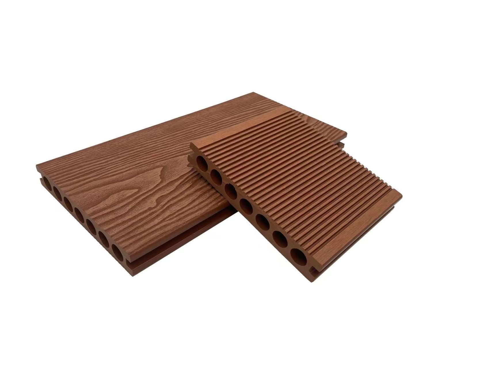 hot sale Anti-uv DIY composite wood 3D embossed wood texture deck wpc outdoor plastic wood flooring