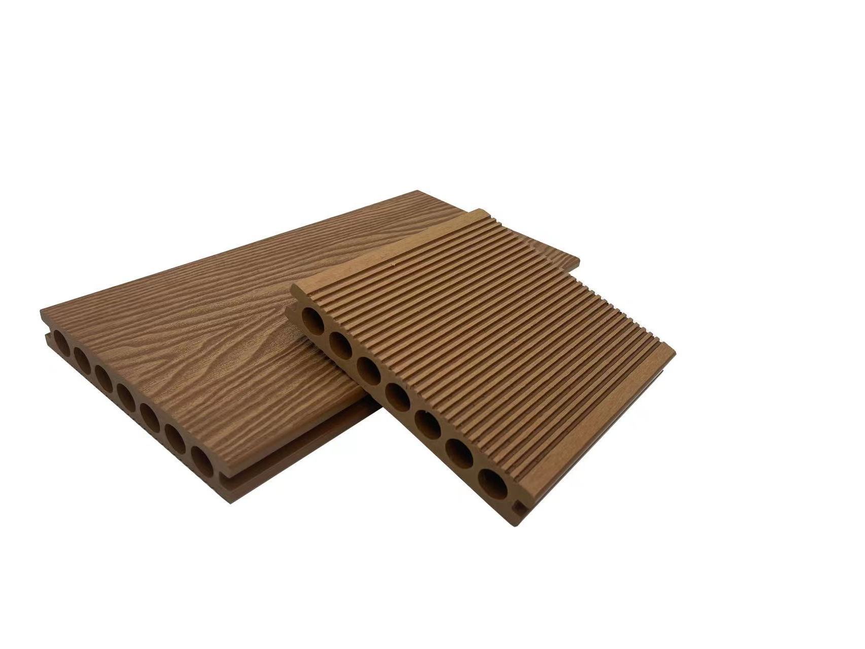 hot sale Anti-uv DIY composite wood 3D embossed wood texture deck wpc outdoor plastic wood flooring