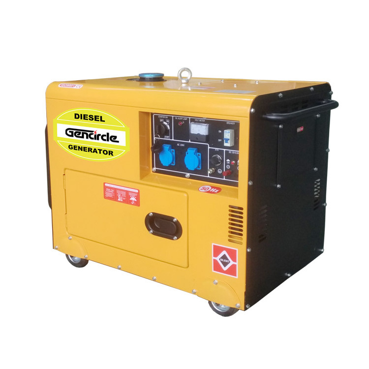 Small movable generator 7kw 6kw 5kw air cooled diesel generator engine factory direct/