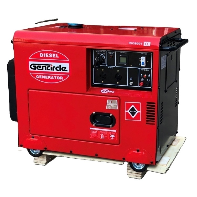 Small Single Cylinder Diesel Generator 3kw 5kw 6kw 7kw With Wheels Silent Diesel Generator For Sale/