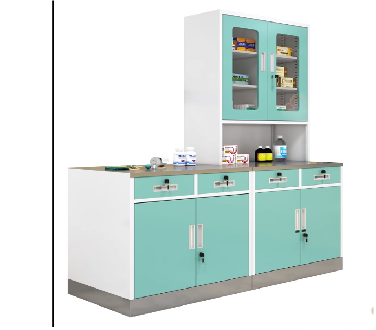 Western Medicine Cabinet and Sterile Instrument Cabinet Clinic Stainless Steel Modern School Tables and Chairs School Furniture