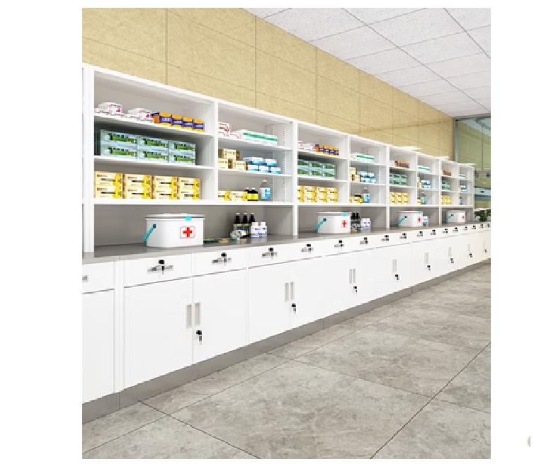 Western Medicine Cabinet and Sterile Instrument Cabinet Clinic Stainless Steel Modern School Tables and Chairs School Furniture